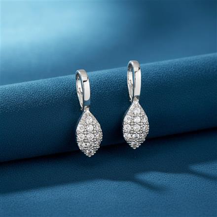 American Diamond Delicate Nose Ring With 2 Tone Gold Rhodium Plating