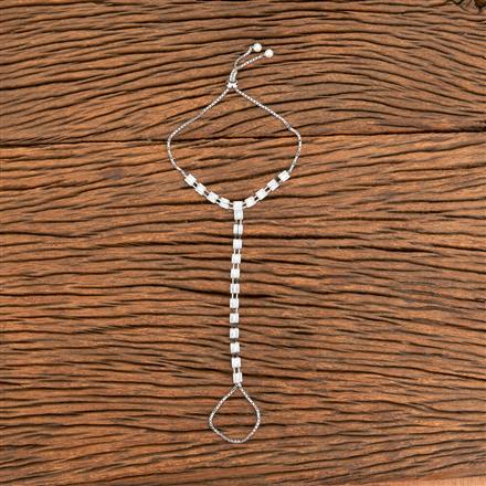 Cubic Zirconia Delicate Hath Pan With Gold Rhodium Plating