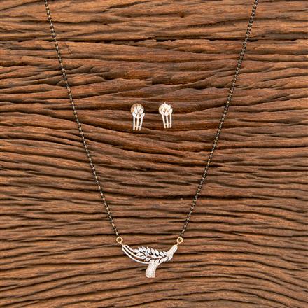 American Diamond Classic Mangalsutra With 2 Tone Plating