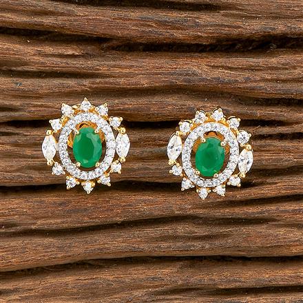 American Diamond Delicate Tops With 2 Tone Plating