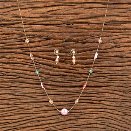 American Diamond Delicate Mala With Gold Plating