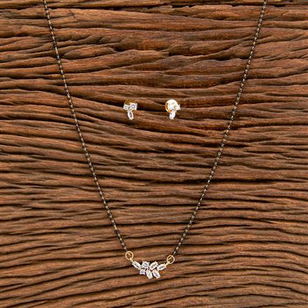 American Diamond Classic Mangalsutra With 2 Tone Plating