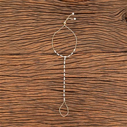 American Diamond Delicate Hath Pan With Gold Rhodium Plating