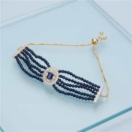 American Diamond Bandhai Bracelet With 2 Tone Plating