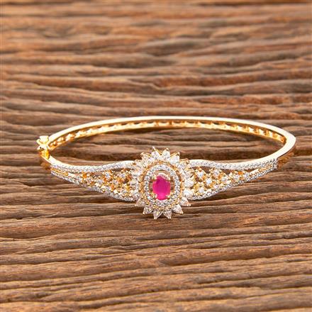 American Diamond Classic Kada With 2 Tone Plating