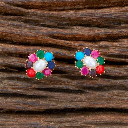 Cz Moti Tops With Gold Plating