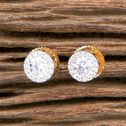 Cz Delicate Tops With 2 Tone Rose Gold Rhodium Plating
