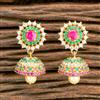 Cz Classic Jhumki With Gold Plating