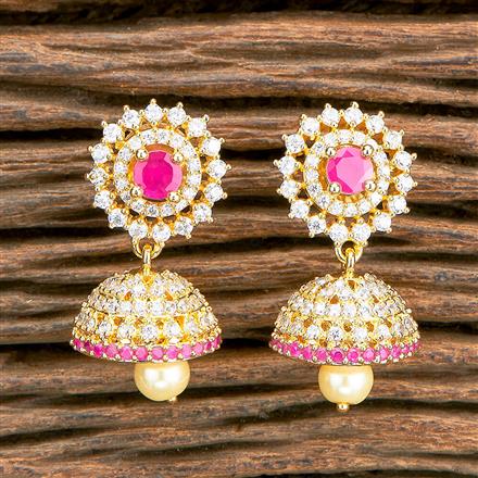 Cz Classic Jhumki With Gold Plating