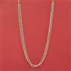 American Diamond Pearl Mala with Gold Plating