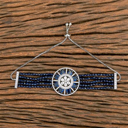Cz Classic Bracelet With Rhodium Plating