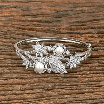 Cz Moti Kada With 2 Tone Black Rhodium Plating