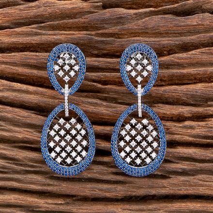 Cz Nano Earring With Black Plating