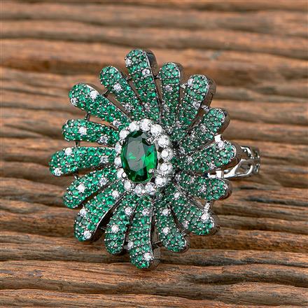 Cz Nano Ring With Black Plating