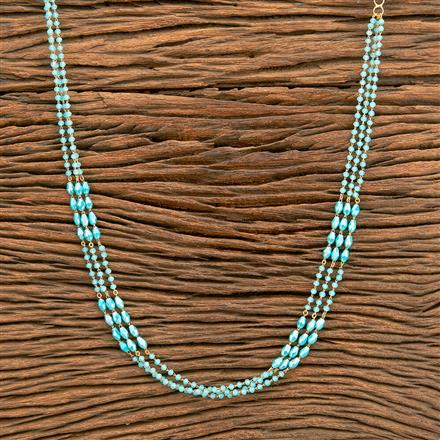 Cz 3 Line Necklace With Gold Plating