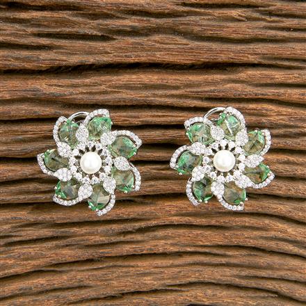 Cubic Zirconia Classic Tops With Rhodium Plating