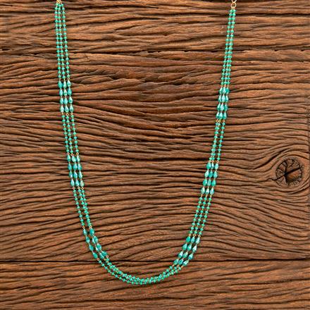 Cubic Zirconia 3 Line Necklace With Gold Plating