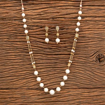 Cubic Zirconia Classic Mala Necklace With Gold Plating