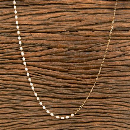 American Diamond Delicate mala With Rhodium Gold Plating