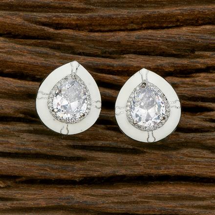 Cubic Zirconia Classic Tops With Rhodium Plating