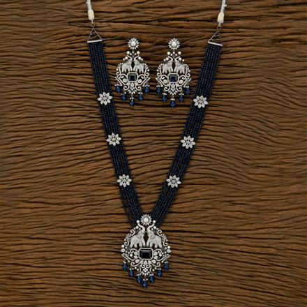 Cubic Zirconia Classic Mala Necklace With Black Plating