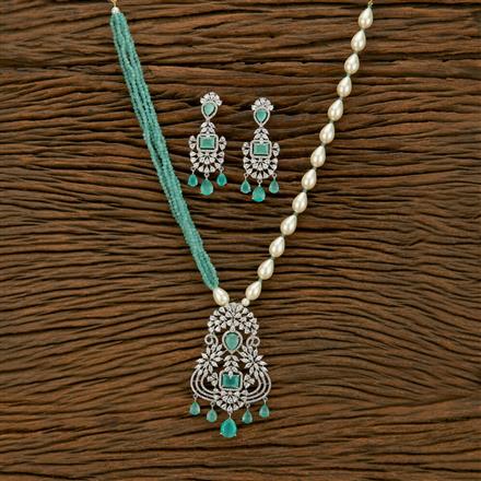 Cubic Zirconia Classic mala necklace With Rhodium Plating