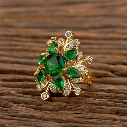 Cz Classic Ring With Gold Plating