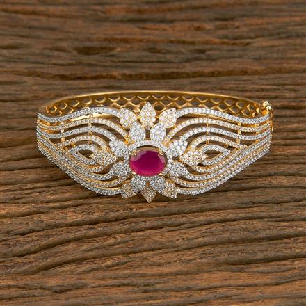 Cubic Zirconia Classic Kada With 2 Tone Plating