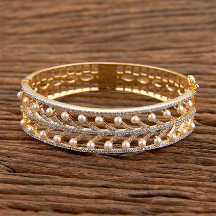 Cz Classic Kada With Black Rhodium 2 Tone Plating