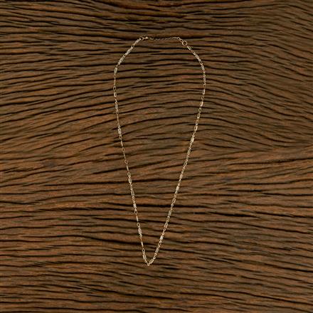 Cubic Zirconia Delicate Chain With Rhodium Gold Plating