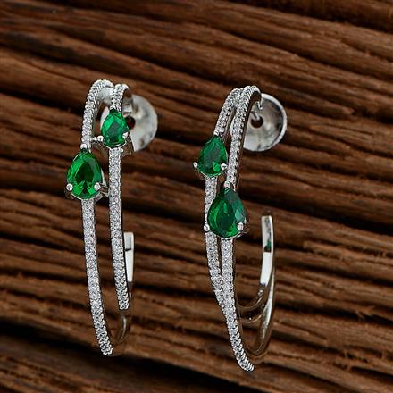 Cz Classic Bali With Rhodium Plating