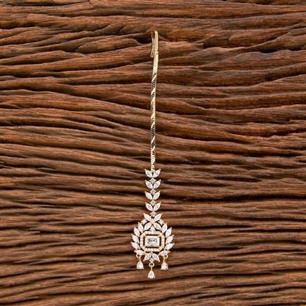 Cz Classic Tikka With Rhodium Gold Plating