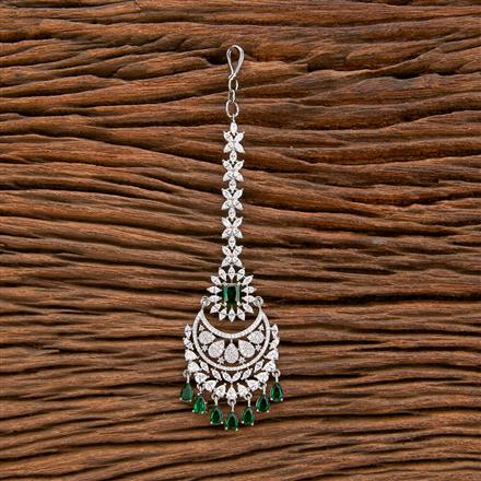 Cz Classic Tikka With Rhodium Plating