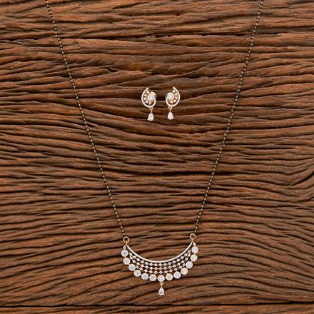 Cz Classic Mangalsutra With 2 Tone Plating