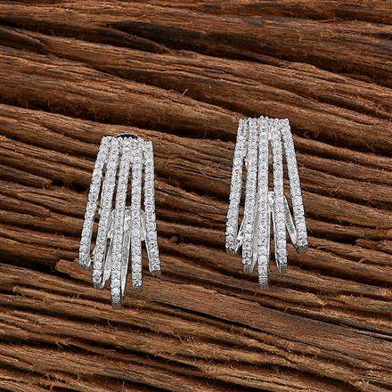 Cz Classic Bali With Rhodium 2 Tone Plating