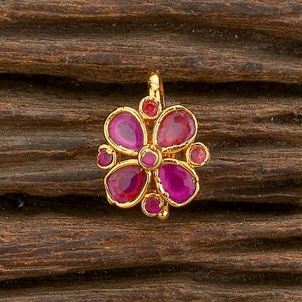 Cz Delicate Nose Ring With Gold Plating