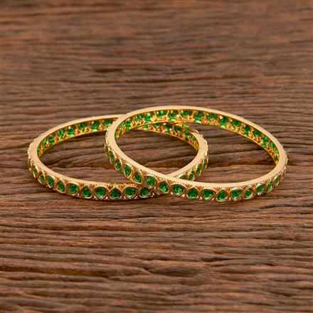 Cz Delicate Bangles With Gold Plating