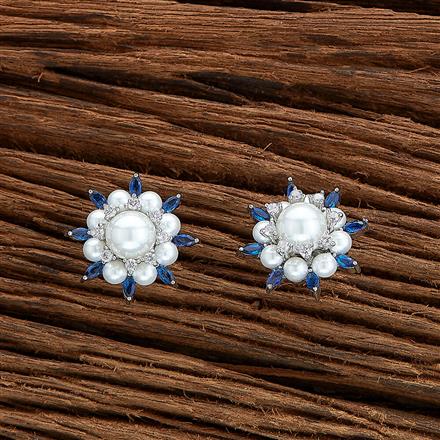 Cz Moti Tops With Rhodium Plating