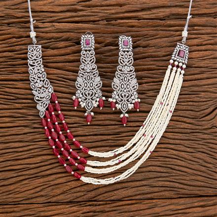 Cz Classic mala necklace With Black Plating