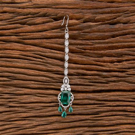 Cz Classic Tikka With Rhodium Plating