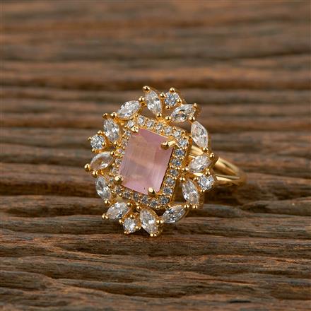 Cz Adjustable Ring With Rhodium Plating