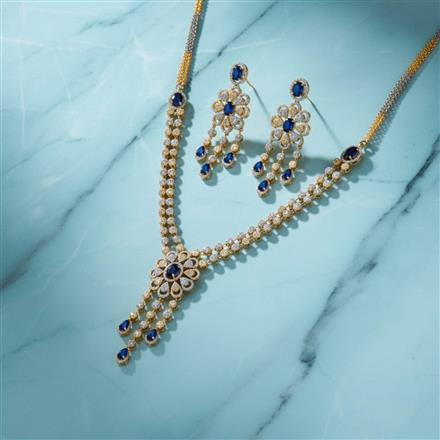 Cubic Zirconia Classic Necklace With 2 Tone Plating