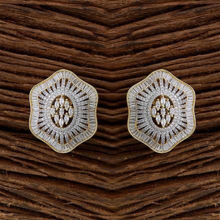 Cubic Zirconia Classic Tops With 2 Tone Rhodium Plating
