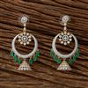 Cubic Zirconia Jhumki With 2 Tone Plating
