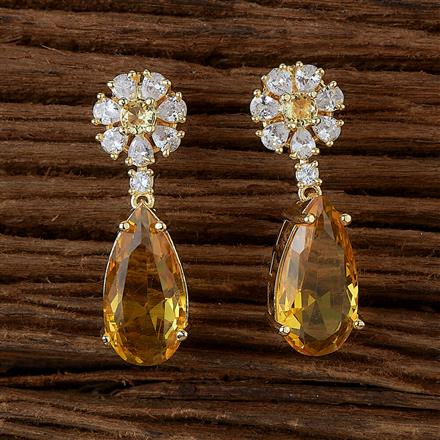 Cubic Zirconia Classic Earring With Gold Plating
