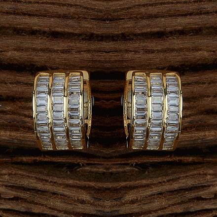 Cubic Zirconia Classic Bali With Gold Plating