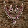 Cubic Zirconia Classic Necklace With 2 Tone Plating