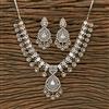 Cubic Zirconia Classic Necklace With 2 Tone Plating