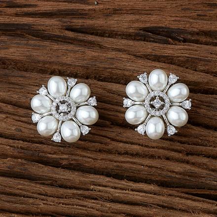 Cubic Zirconia Moti Tops With Black 2 Tone Rhodium Plating