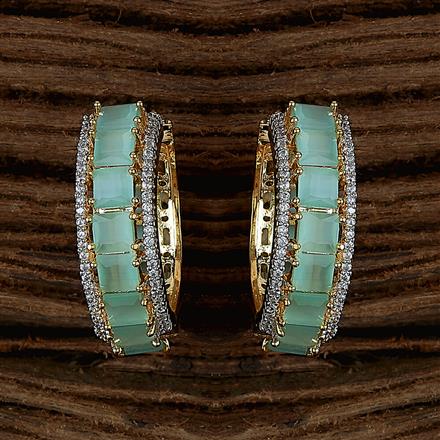 Cubic Zirconia Classic Bali With 2 Tone Plating